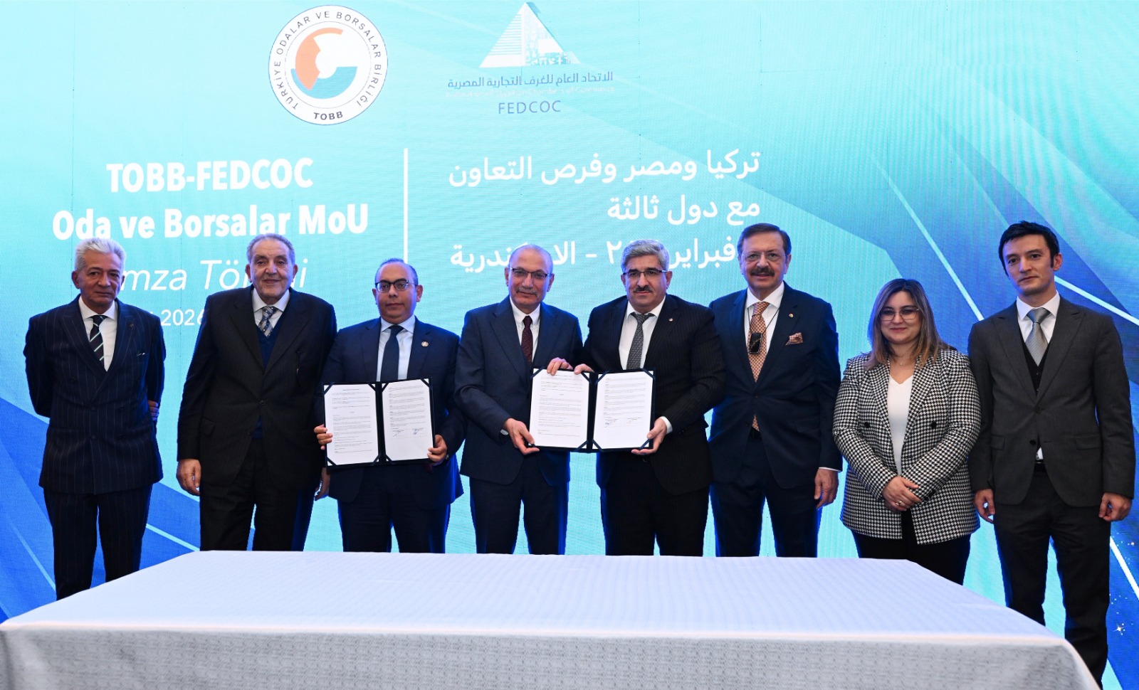 KOTO Başkanı Bulut, Mısır Ticaret ve Sanayi Odaları ile iş birliği protokolü imzaladı