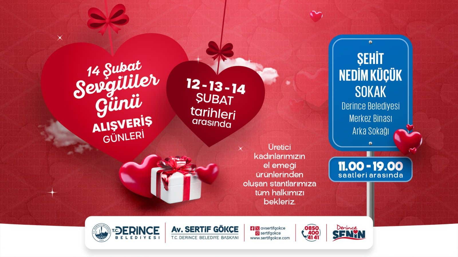 Derince Belediyesi Sevgililer Günü İçin El Emeği Satış Stantları Kuruyor