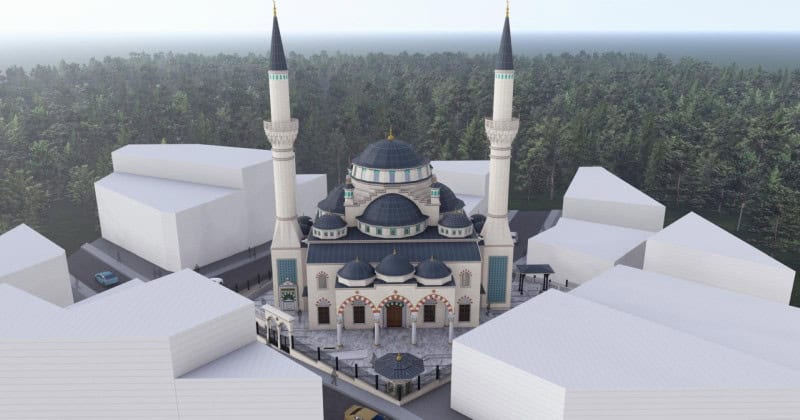 Kuruçeşme Merkez Camii Yeniden İnşasında Temel İmalatı ve Kolon Çalışmaları Tamamlandı