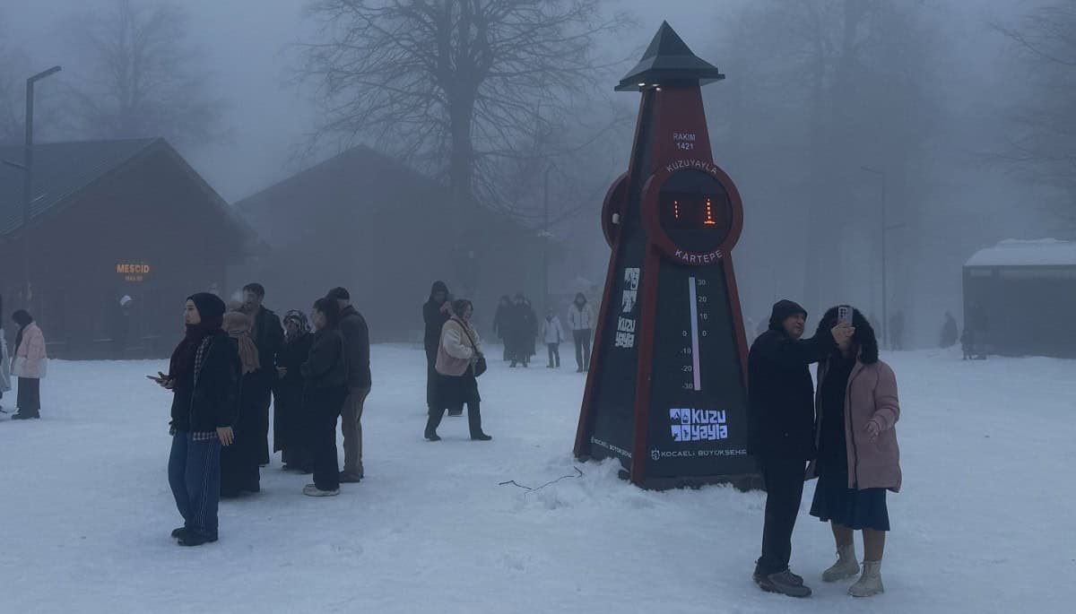 Kuzuyayla’da Bayram Tatilinde Kar ve Doğanın Buluşması Doğaseverleri Cezbetti