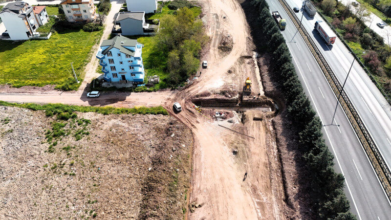 Alikahya TEM Bağlantı Yolu Projesinde Altyapı Çalışmaları Hızla İlerliyor