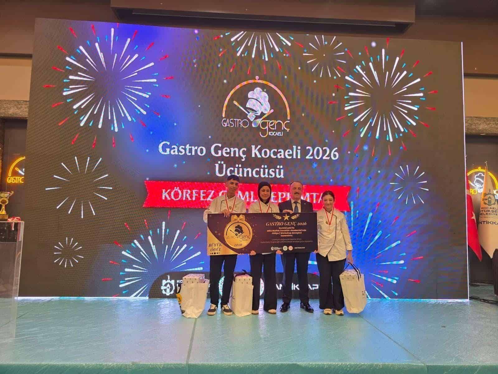 Kocaeli'de Gastro Genç 2026 Yarışmasında Dereceye Giren Okullara Ödüller Verildi