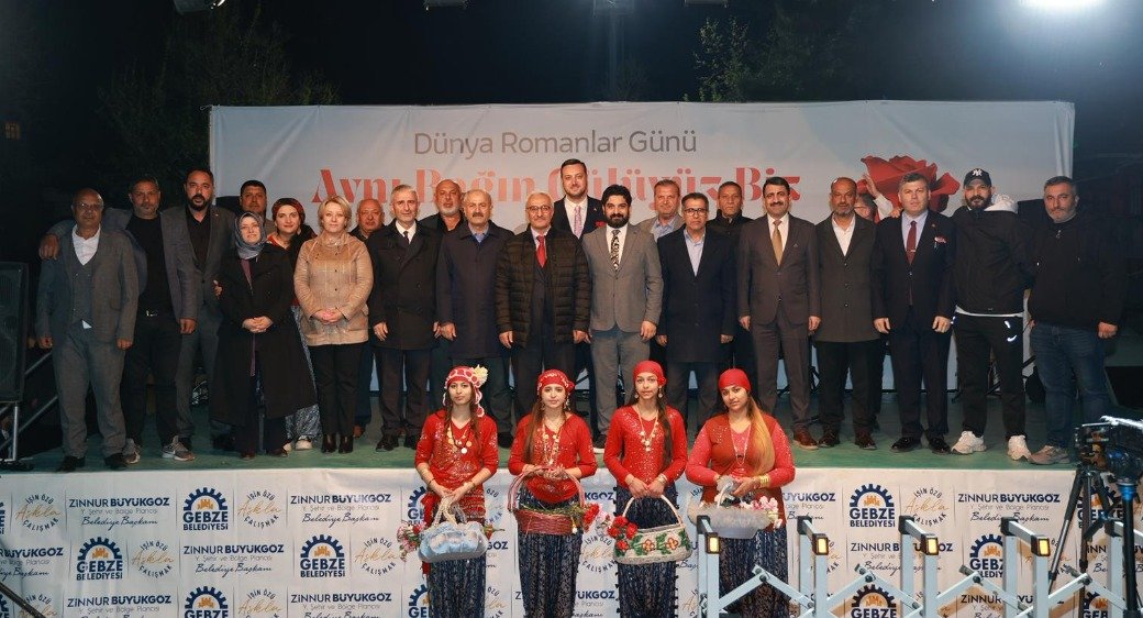 Gebze'de Romanlar Günü Etkinliği Renkli Görüntülere Sahne Oldu