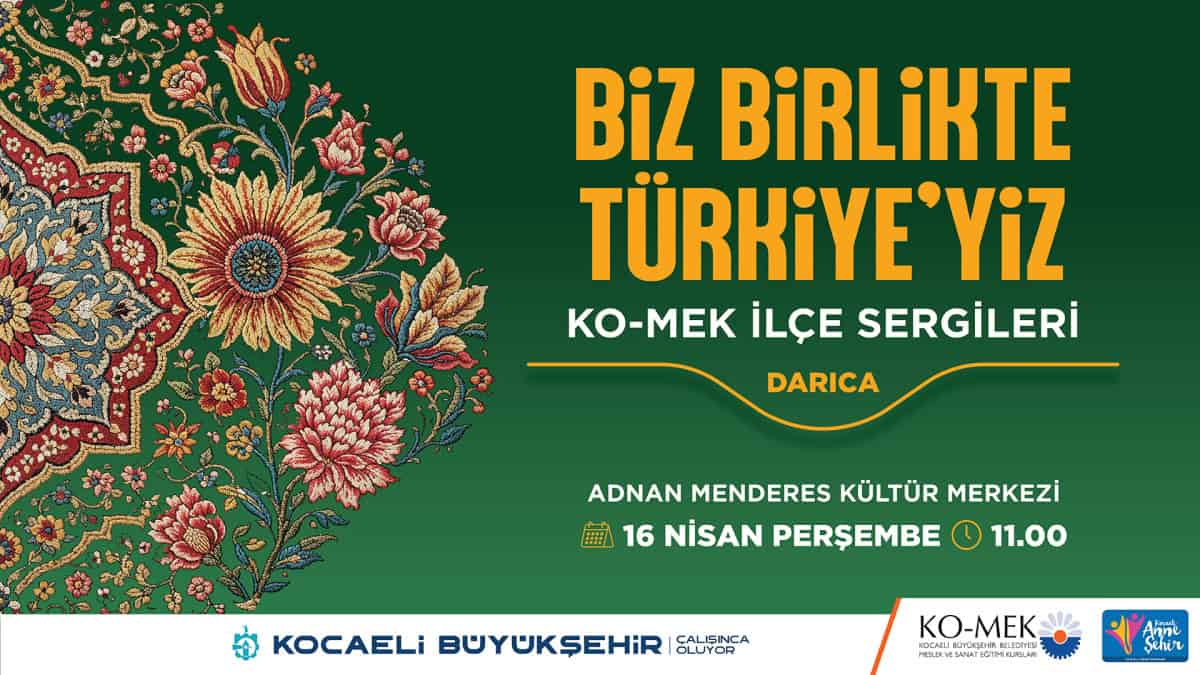 KO-MEK Darıca Sergisi Ziyaretçilerini Sanat ve El Emeğiyle Buluşturdu