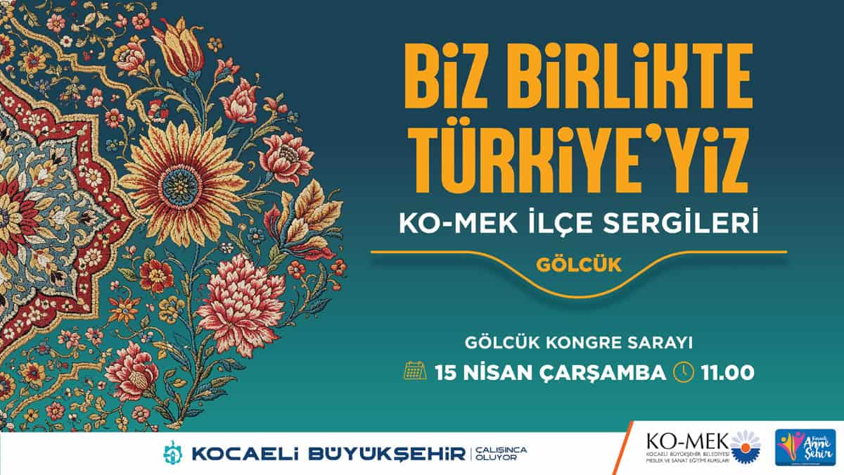 KO-MEK Gölcük'te Kursiyerlerin Ürettiği El Sanatları Sergilendi