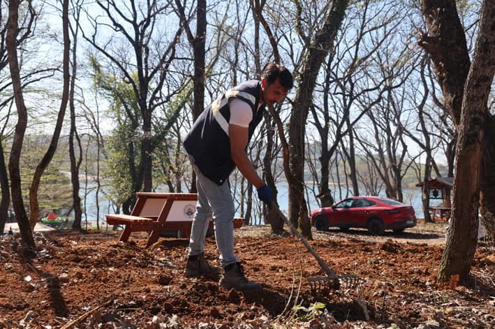 Seyrek Palamar Mesire Alanı, yenilenen kapasitesiyle yaz sezonuna hazır